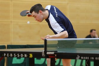 Tischtennis: Annaberger dominieren im Derby - Wie alle Annaberger überzeugte Tristan Kautzsch vom TTC im Derby gegen Fortuna Grumbach.