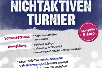 Tischtennis: Erlbacher laden Nichtaktive zum Wettkampf - TTV Erlbach
