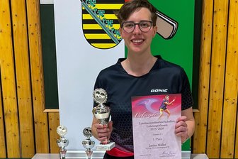 Tischtennis: Janina Müller von der SpVgg Heinsdorfergrund freut sich über Landesmeistertitel - Krönte sich gleich bei der Premiere zur Landesmeisterin: Janina Müller von der SpVgg Heinsdorfergrund.