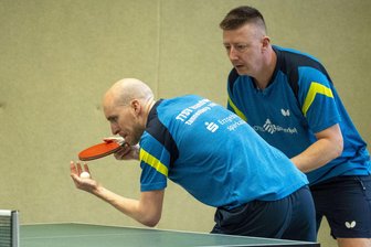 Tischtennis: Landesligist Tannenberg vor wichtigem Derby - Eine sichere Bank der Tannenberger: Das Spitzendoppel Jan Vesely (links) und Friedrich Sacher.