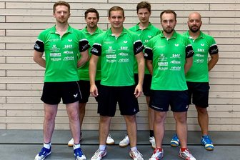 Tischtennis: Langenstriegiser Männer legen nach Sieg im Spitzenspiel prompt nach - In guter Form: Hendrik Haubold, Michael König-Stiller, Dominic Kunze, Marcel Zieger, Tommy Großer, André Gruner (v. l.) eilen in der Bezirksklasse weiter von Sieg zu Sieg.