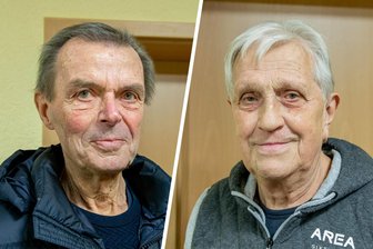 Tischtennis-Legenden aus dem Erzgebirge: Kontrahenten im Spiel – vereint beim Bier danach - Dieter Stöckel (links) und Reinhard Dittrich spielten über 60 Jahre in und für den Heimatort Tischtennis.