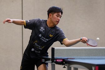 Tischtennis-Zweitligist Hohenstein-Ernstthal fehlen nach neun Stunden drei Sätze zum Einzug ins Pokal-Achtelfinale - Neuzugang Tzu-Yu Tseng bestritt am Freitagabend eine Trainingseinheit mit seinen Teamkameraden in Hohenstein-Ernstthal.