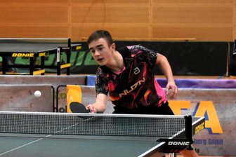 Tischtennisspieler aus dem Erzgebirge erklimmt sächsischen U-19-Thron - Durfte auf Landesebene jubeln: Lenny Schubert.