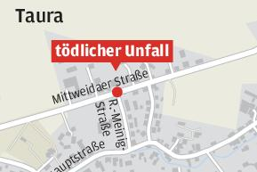 Tödlicher Unfall: Geldstrafe für 43-Jährige - Übersichtskarte: Ort des Unfallgeschehens