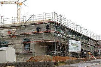Tödlicher Unfall überschattet Kita-Neubau in Mülsen - Die Baustelle an der Schachtstraße in Mülsen St. Niclas.