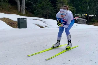 Toller Auftritt zum Abschluss: Langlauftalent aus Großhartmannsdorf verpasst DM-Bronze nur knapp - Auf den letzten Schneeresten: Lilu Förster überzeugte beim Saisonfinale in Seefeld.