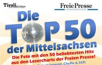 Top-50-Party steigt im Freiberger "Tivoli" -