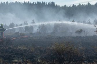 Torfbrand in Grenznähe -
