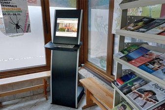 Touristisches Info-Portal im Schönecker Heimatmuseum soll wegen geringer Nutzung abgebaut werden - Das weitgehend ungenutzte touristische Info-Portal im Eingang des Schönecker Heimatmuseums.