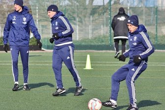 Training statt Punktspiel - Für Tim Danneberg, Anton Fink und Fabian Stenzel  (v.l.) sowie ihre Fußball- Kollegen  vom CFC stand am Wochenende Training statt Punktspiel auf dem Programm.