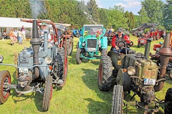 Traktorliebhaber laden zu Treffen in Lauterbach - Im vergangenen Jahr konnten knapp 20 Traktoren bestaunt werden.