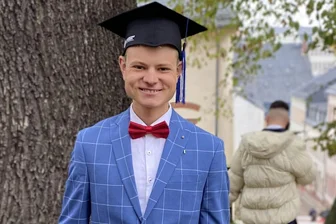 Traumnote 1,0: Fritz Backofen bleibt sich auch an Hochschule Mittweida treu - Fritz Backofen bei der feierlichen Exmatrikulation seines Bachelors.