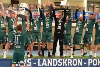 Trotz Niederlage viel Grund zum Jubel - Großer Bahnhof: Die Handballer der HSG II freuten sich am Sonnabend nach dem Sachsenpokalfinale in Döbeln auch über ihre Silbermedaillen ausgelassen. 