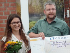 TSV Fortschritt Mittweida mit Stern des Sports geehrt - Wencke Lindner und Holger Krübel vom TSV Fortschritt Mittweida bekamen den diesjährigen Hauptpreis und die Chance auf das Bundesfinale in Berlin.