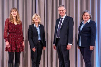 TU Bergakademie: Drei Prorektoren komplettieren neues Leitungsteam - Die neuen Mitglieder des Rektorats der TU Bergakademie Freiberg (von links): Prof. Karina Sopp, Prof. Jutta Emes, Prof. Martin Bertau und Prof. Swanhild Bernstein.