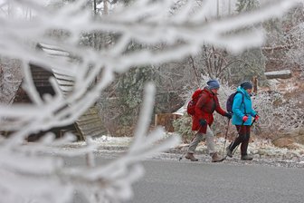 Turbulentes Sachsen-Wetter: Erst kommen Schnee und Frost, dann macht das Thermometer einen Sprung - Am Freitag kommt frostige Polarluft nach Sachsen.