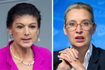 TV-Duell heute Abend: Sahra Wagenknecht trifft auf Alice Weidel - Sahra Wagenknecht (l.) und Alice Weidel (r.) diskutieren ab 18 Uhr live.