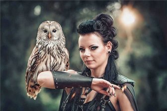 Ihr liebstes Fotoshooting durfte Dominique Wahl mit einer Eule bestreiten.