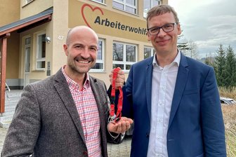 Über Kommen und Gehen: Geschäftsführerwechsel bei der Awo Erzgebirge - Geschäftsführerwechsel bei der AWO Erzgebirge: Karsten Wilhelm (l.) geht. Für ihn kommt Alexander Ladwig (r.)