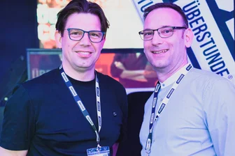„Überstunde“ feiert Premiere in Mittweida: Netzwerk-Event erstmals in ländlicher Region - „Überstunde“-Mitmachpartner aus Chemnitz: Michael Rieß und Arne Luhmann (re.).