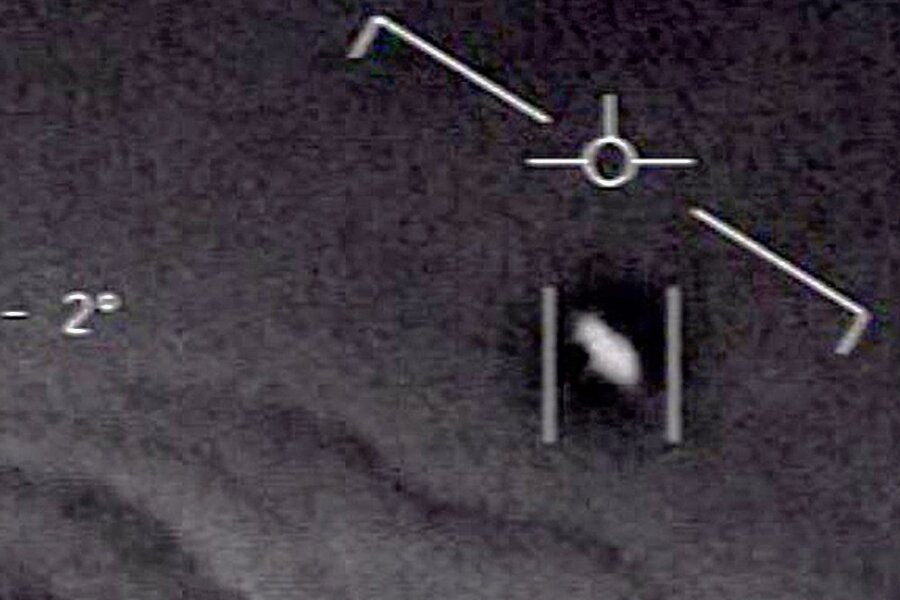 Ufos geben US-Streitkräften weiter Rätsel auf - Dieses unidentifizierte Flugobjekt wurde von Piloten der US-Marine mit einem Nachtsichtgerät entdeckt. 
