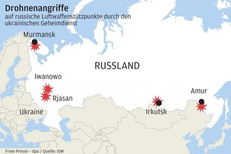 Ukraine überrascht mit Angriffen tief in Russland -