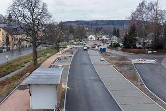 Umbau des Platzes Am Anger in Rodewisch kurz vor dem Abschluss - Mit dem Bau des Platzes seien ideale Bedingungen für Besucher der Stadt entstanden.