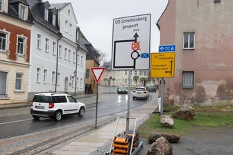 Umleitungsstress: Zwei Bundesstraßen im Erzgebirge ab dieser Woche gesperrt - Am Dienstag beginnen die Bauarbeiten auf der B 101 in Scheibenberg.