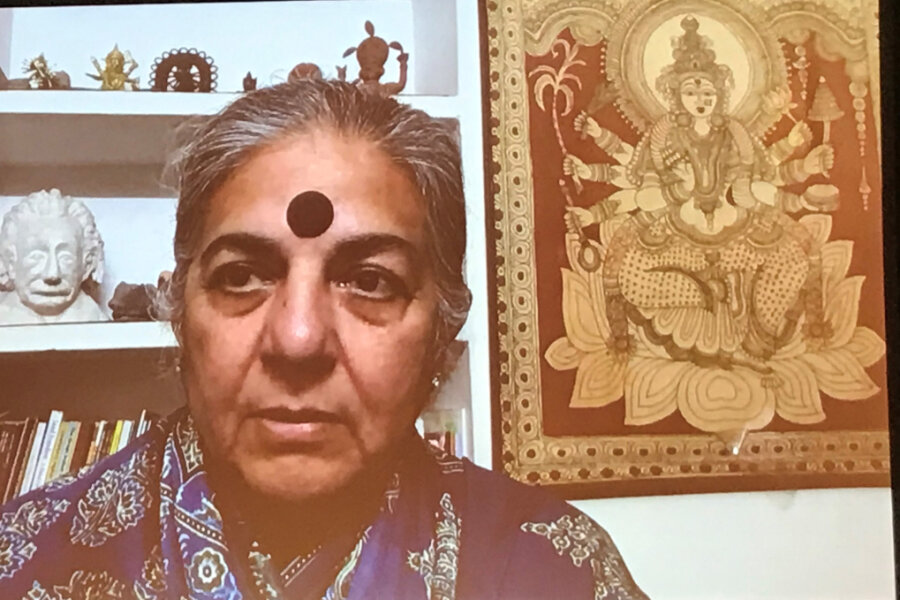 Umweltschützerin nimmt Preis entgegen - Vandana Shiva