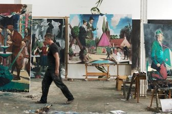 "Und da hat er sich geöffnet" - Neo Rauch in seinem Altelier: Der Dokumentarfilm "Gefährten und Begleiter" kommt dem verschlossenen Maler sehr nahe.