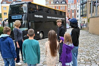 Unerwartete sieben Millionen Euro für die Jugendkultur in Chemnitz und Umgebung - Das Fabmobil ist in ganz Sachsen unterwegs, hier im August in Limbach-Oberfrohna.
