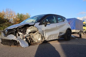 Unfall auf der A4 bei Chemnitz-Ost -