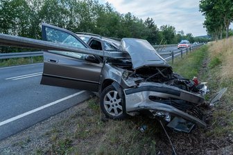Unfall auf der B 169 bei Rebesgrün -
