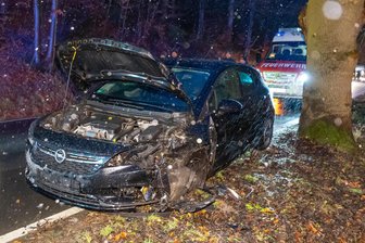 Unfall im Erzgebirge: Auto prallt an Baum - Fahrer schwer verletzt - Ein 68-Jähriger prallte am Freitagmorgen bei Olbernhau mit seinem Opel gegen einen Baum.