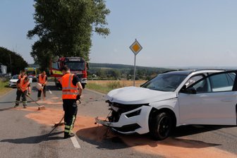 Unfall in Chemnitz-Röhrsdorf - Die Polizei kam in Röhrsdorf zum Einsatz.