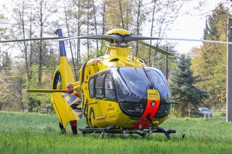 Unfall in Lichtenstein: Warum der Rettungshubschrauber im Einsatz war - Der Rettungshubschrauber „Christoph 46“ war in Lichtenstein im Einsatz.