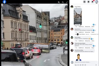 Unfreiwilliger Bauernprotest in Aue? Traktor blockiert Hauptkreuzung - Ein Traktor hält auf der Engelkreuzung in Aue: In den sozialen Netzwerken ist am Donnerstag eifrig darüber diskutiert worden.