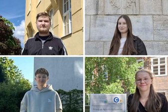 Unterrichtsausfall in Chemnitz: Schüler berichten, was das für sie bedeutet - Was Unterrichtsausfall für sie bedeutet: Colin Hinkelmann (l. o.), Jasmine Mann (r. o.), Jules Lasseck (l. u.), Lene Riedel (r. u.) und Celina Bilek (nicht im Bild) berichten.