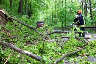Unwetter mit Sturmböen verursacht Schäden in Bad Schlema -