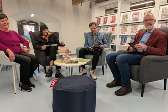 Update fürs Kornhaus: Das sind zehn gute Gründe für einen Besuch der Stadtbücherei Freiberg - Noch mehr Leseecken wie diese sind in der Vision 2.0 der Stadtbücherei Freiberg vorgesehen.