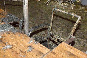 Vandalismus in Annaberg: Biergarten und Container angezündet - 