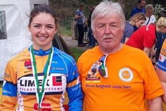 Venusberger erkämpfen sieben Medaillen - Marie Weidauer mit Trainer Klaus Fischer vom RSV Venusberg. 