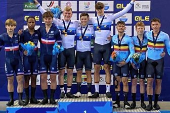 Venusberger feiert EM-Titel - Den Goldrang erkämpft: Das deutsche Team um Pete-Collin Flemming, Colin Rudolph und Jakob Vogt (v.l.n.r.) durfte in Anadia jubeln.