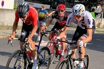 Venusberger glänzt bei Etappenfahrt in Österreich - Mehrfach gehörte Toni Albrecht (r.) zu Ausreißergruppen. 
