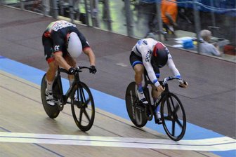 Venusberger Radsportler jubeln auf der Bahn: DM-Titel gegen den Olympia-Frust - Nicht nur in diesem Rennen hatte Colin Rudolph (rechts) vom RSV 54 Venusberg die Nase vorn.