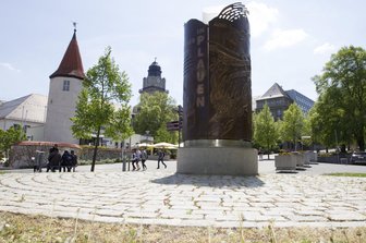 Verein: Platz am Plauener Wendedenkmal soll Thomas-Küttler-Platz heißen - Das Wendedenkmal in Plauen.