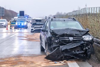 Verletzte bei Autounfall auf der A 72 -
