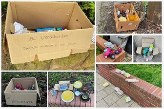 Verschenk-Kultur in Chemnitz: Hier kriegen Sie etwas umsonst - Auf dem Kaßberg gibt es immer etwas zu entdecken. Ob Bücher, Weihnachtsschmuck oder leere Eierpackungen, das Angebot ist vielfältig.