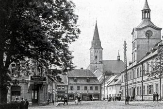 Versunkene Stadt im Erzgebirge steht im Mittelpunkt - Eine historische Ansicht der Bergstadt Preßnitz, die einer Talsperre weichen musste.